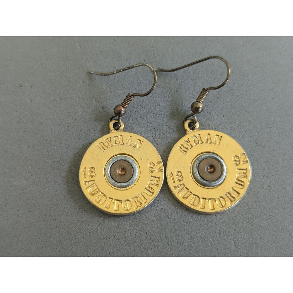Vintage Ryman Auditorium Centennial Earrings – Grand Ole Opry Souvenir Dangle